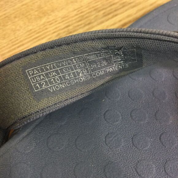 Vionic Womens Tide Patty Sandals Comfort Shoe Toe Post Thong Beach Pool Blue 12 - Picture 8 of 10